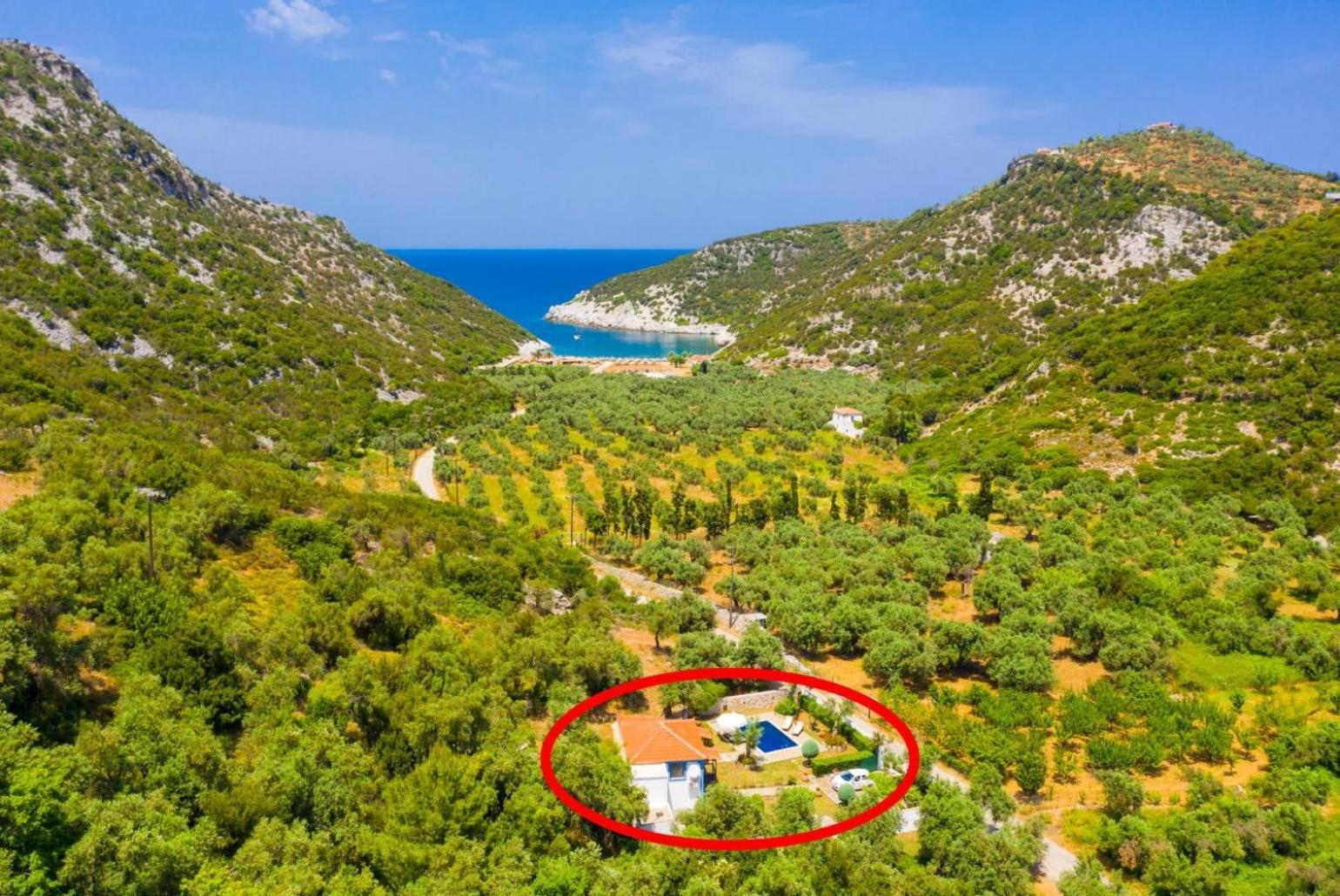 Villa Glysteri Panormos  Eksteriør bilde